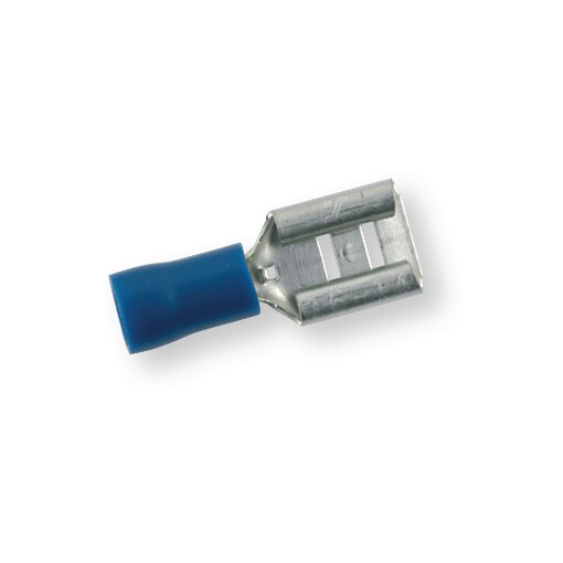 Cosses femelles plates pré-isolées 3314 bleu, 8x0,8, 1-2,5 mm²